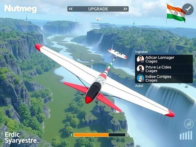 Nutmeg Niagara Glider regional leaderboard showing Indian players