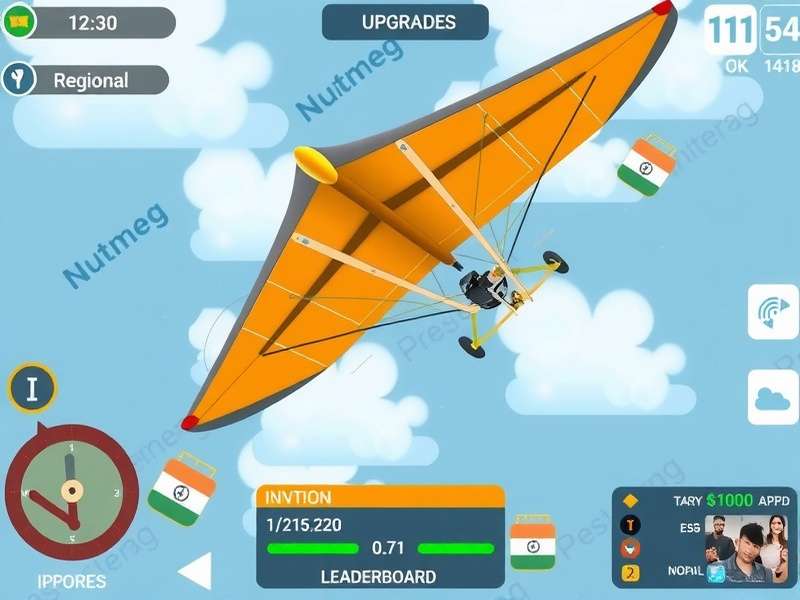 Nutmeg Niagara Glider upgrade and customization menu
